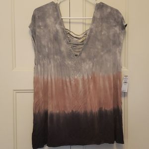 NWT AE Double Bar jegging shirt XXL